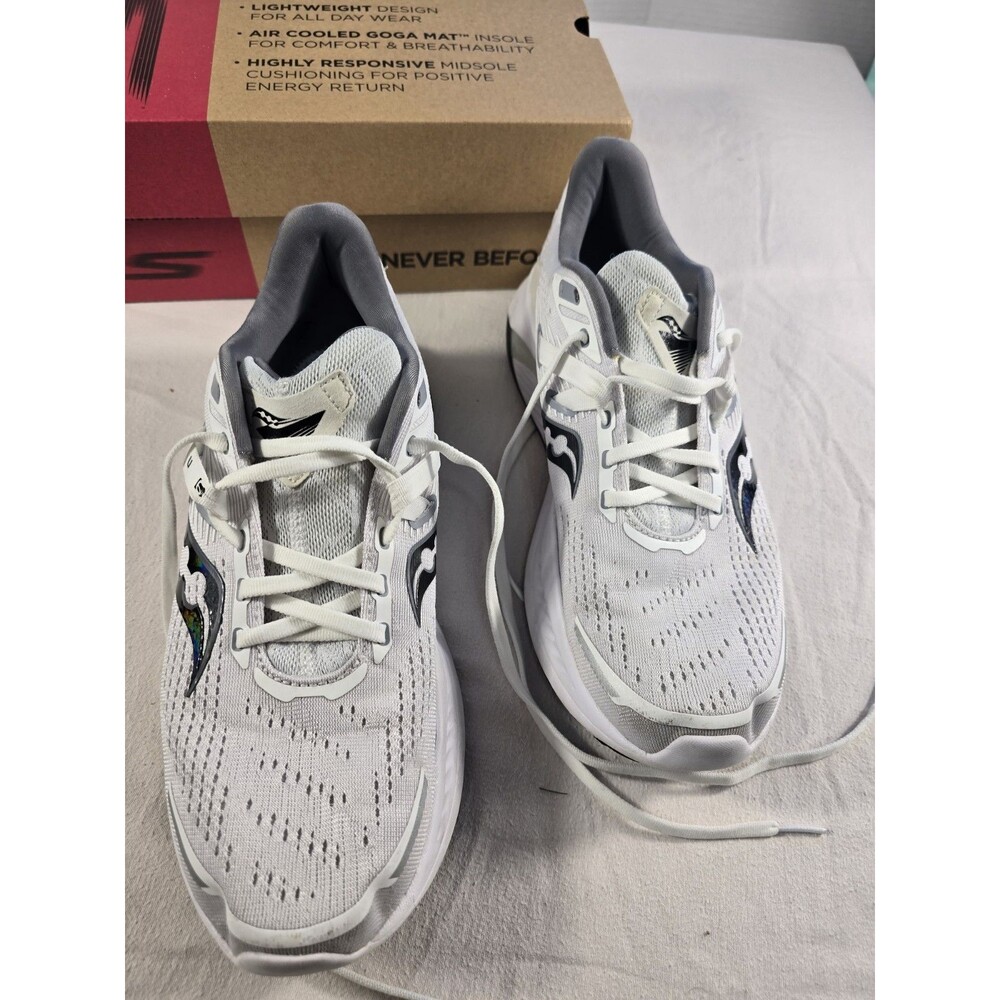 Saucony Guide 16 Mens Running Shoes White Silver S20810-11 Size 9 - Picture 13 of 16